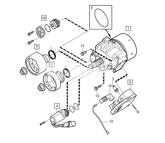 Volvo Haldex 4 generacji schemat